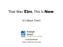 History - ASQ Raleigh