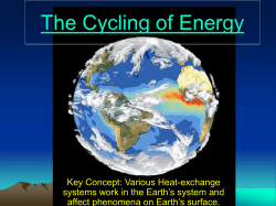 The Cycling of Energy