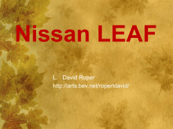 Nissan Leaf - L. David Roper Genealogy