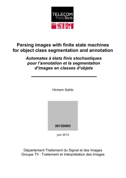 Parsing images with finite state machines for object class