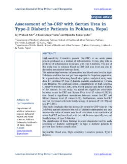 Assessment of hs-CRP with Serum Urea in Type-2