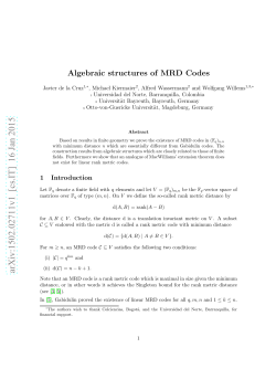 Algebraic structures of MRD Codes