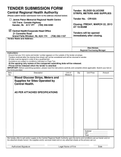 tender submission form