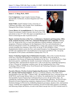 Biographical Sketch - incose &ndash; san diego