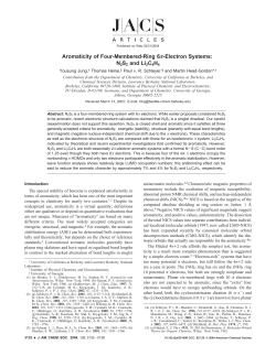 Aromaticity of Four-Membered-Ring 6&pi;