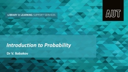 Introduction to Probability