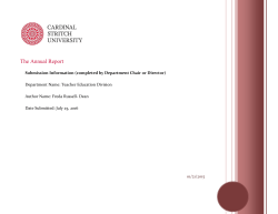 Annual Report - Cardinal Stritch University
