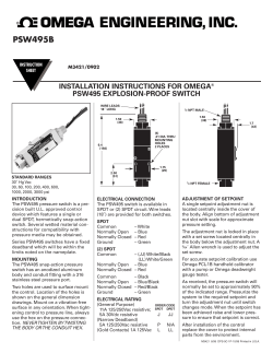 Explosion Proof Switch