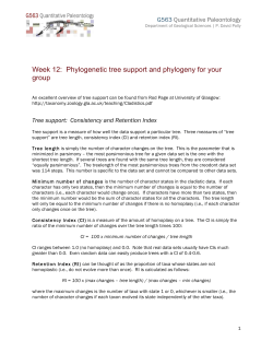 Phylogenetic tree support and phylogeny for your group