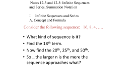 12-3 &ndash; Infinite Sequences and Series