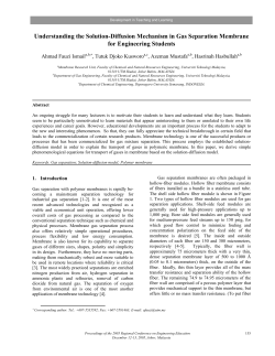 Understanding the Solution-Diffusion Mechanism in Gas Separation