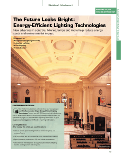 The Future Looks Bright: Energy-Efficient Lighting