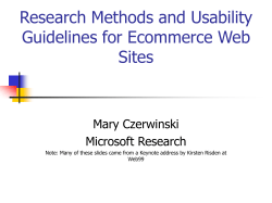 Usability Guidelines for Web Sites