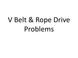 Belt and chain drive
