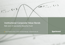 Institutional Corporate Value Bonds