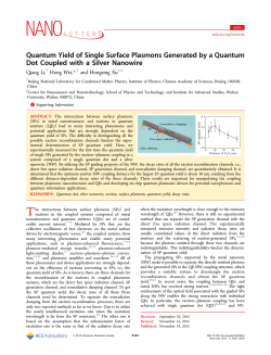 Quantum Yield of Single Surface Plasmons