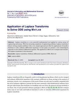 Application of Laplace Transforms to Solve ODE using @let@token