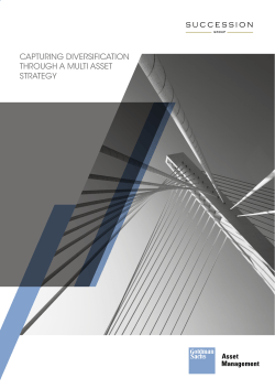 capturing diversification through a multi asset strategy