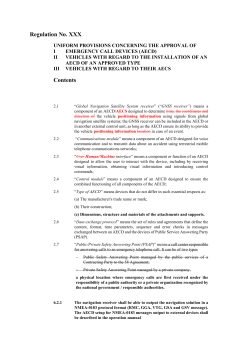 (GSA) position determination based on AECS-02-02