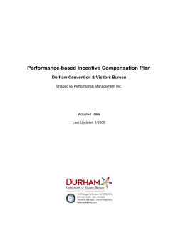Performance-based Incentive Compensation Plan
