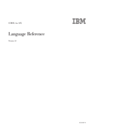 COBOL for AIX Version 3.1 Language Reference