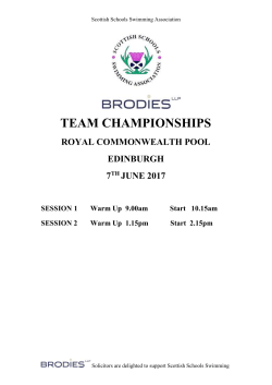 EVENT 202 Boys S3/4 Freestyle Relay