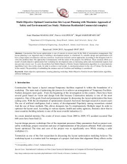 Multi-Objective Optimal Construction Site Layout Planning with