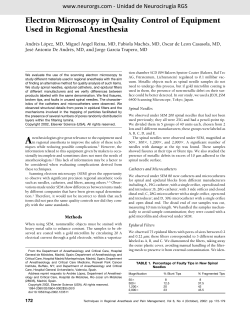 Electron Microscopy in Quality Control of Equipment Used in