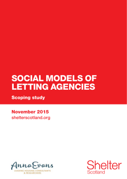 social models of letting agencies