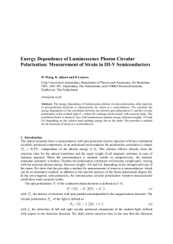 Energy dependence of luminescence photon circular