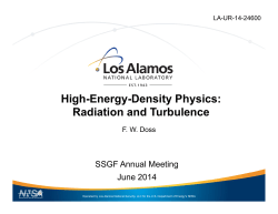 High-Energy-Density Physics: Radiation and Turbulence