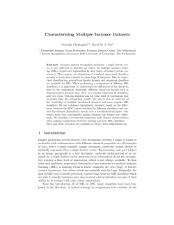 Characterizing Multiple Instance Datasets
