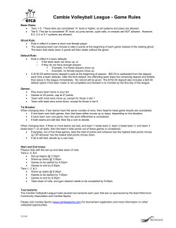 Cambie Volleyball League