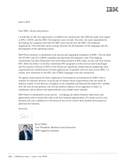 Steve Sibley Vice President, Business Line Executive IBM Cognitive