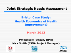 JSNA - Wiltshire Intelligence Network