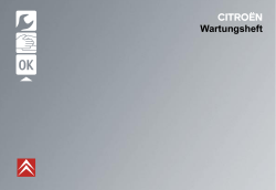 CITRO&Euml;N Wartungsheft