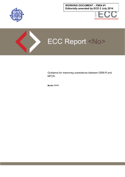 Draft ECC Report GSM-R