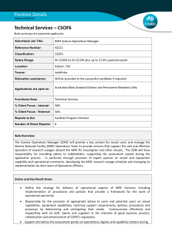 Position Details - Technical Services - CSOF6