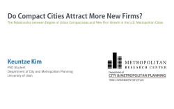 Can Urban Compactness Attract more new Firms?