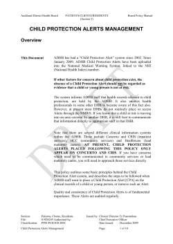 Combined information types - Auckland District Health Board