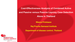 Cost-Effectiveness Analysis of Combined Active and Passive versus