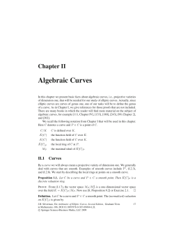 Algebraic Curves