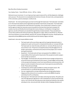 Team Officials – On ice