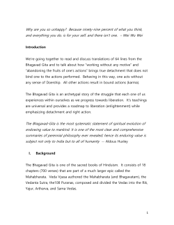 He who has abandoned all attachment to the fruits of action