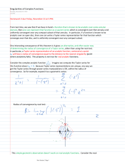 Singularities of Complex Functions