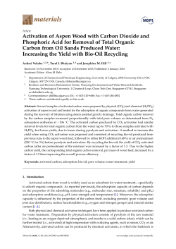 Activation of Aspen Wood with Carbon Dioxide and Phosphoric Acid