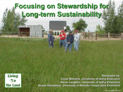 Module 8, Lesson 1 - University of Nevada Cooperative Extension