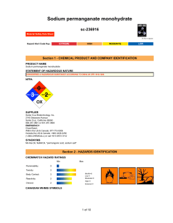 Sodium permanganate monohydrate