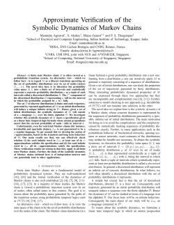 Approximate Verification of the Symbolic Dynamics of Markov Chains