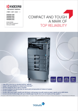 Catalog PDF 217 kB - KYOCERA Document Solutions